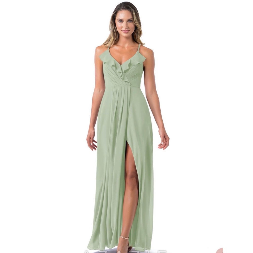 Azazie Erica Dusty Sage Bridesmaid Dress